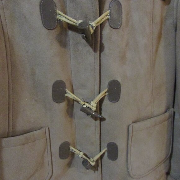 Warm suede- like hoodie jacket by Giacca - Picture 2 of 4